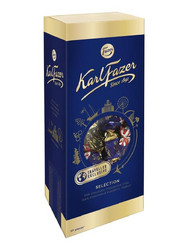 Продуктови Категории Шоколади Karl Fazer, Селекция от млечен шоколад, свежа мента, черен шоколад и ягодов йогурт